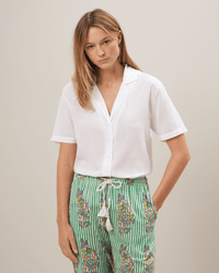 Hartford Tomus Knitted Shirt in White