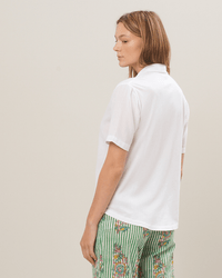 Hartford Tomus Knitted Shirt in White