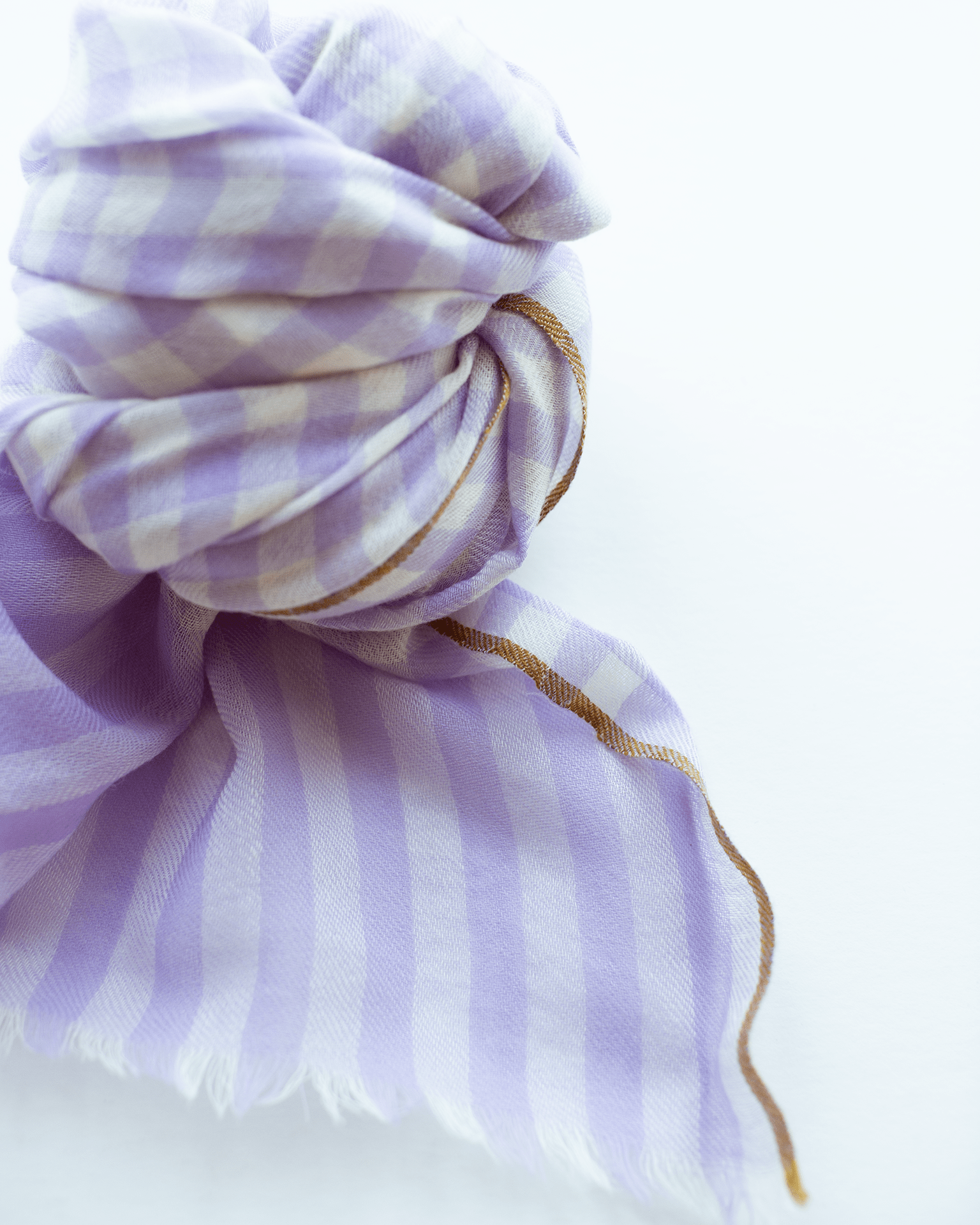 Hartford Vichy Checks Scarf in Mauve