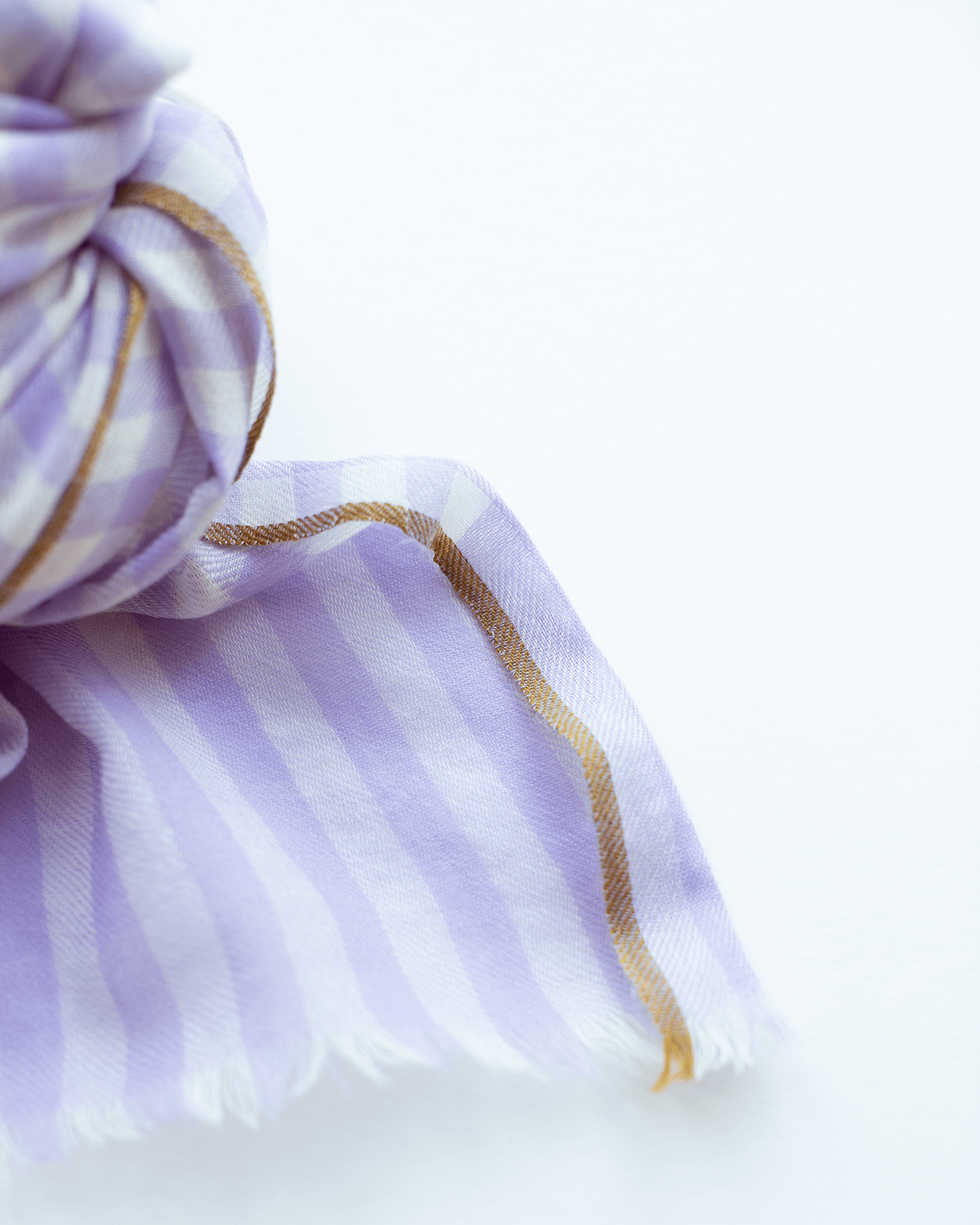 Hartford Vichy Checks Scarf in Mauve