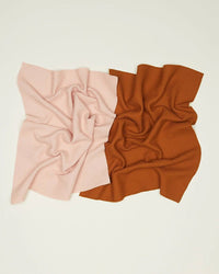 Hawkins New York Home Set of 2 Essential Waffle Dish Towels - Blush + Terracotta