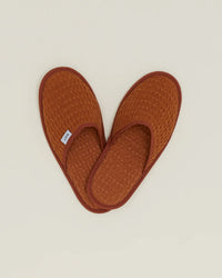 Hawkins New York Simple Waffle Slippers in Terracotta
