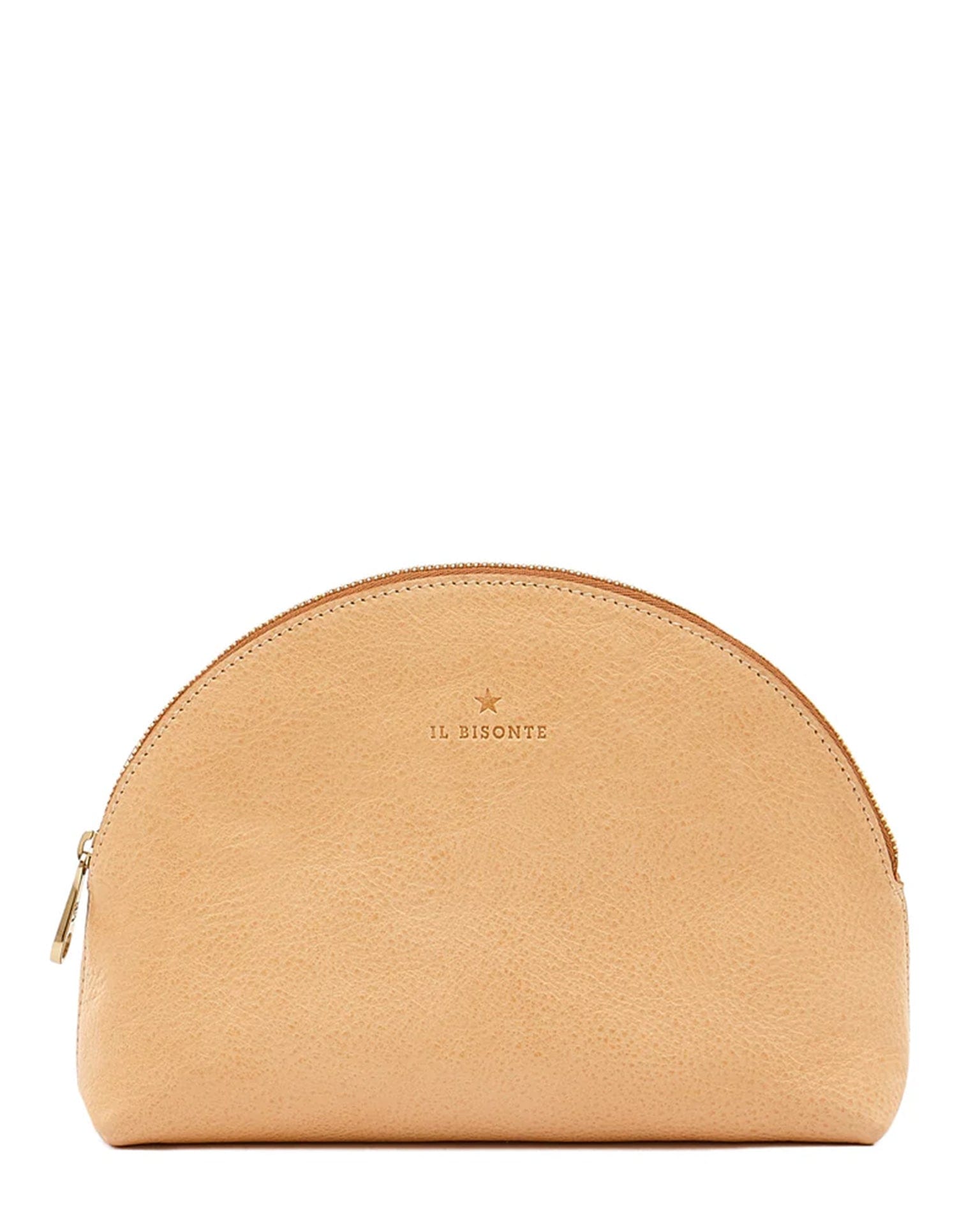 IL BISONTE Bigallo Case in Naturale w/ Brass Hardware