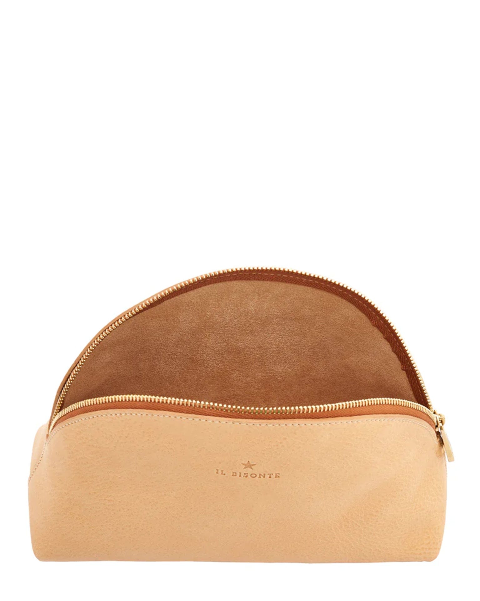 IL BISONTE Bigallo Case in Naturale w/ Brass Hardware