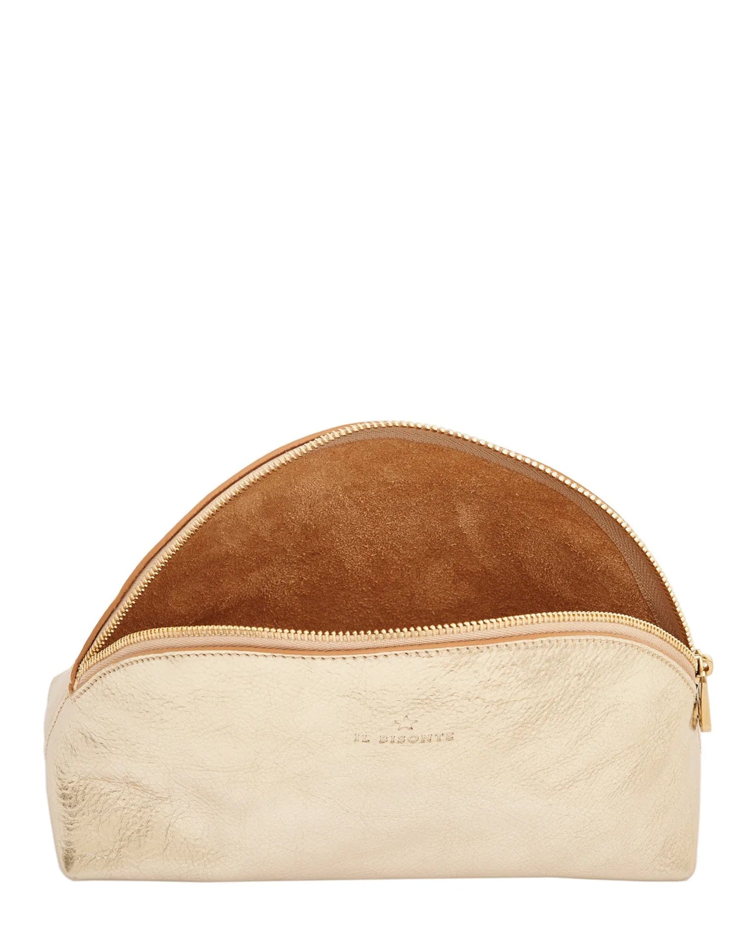 IL BISONTE Bigallo Case in Platino w/ Brass Hardware