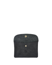 IL BISONTE Classic Case in Nero w/ Brass Hardware