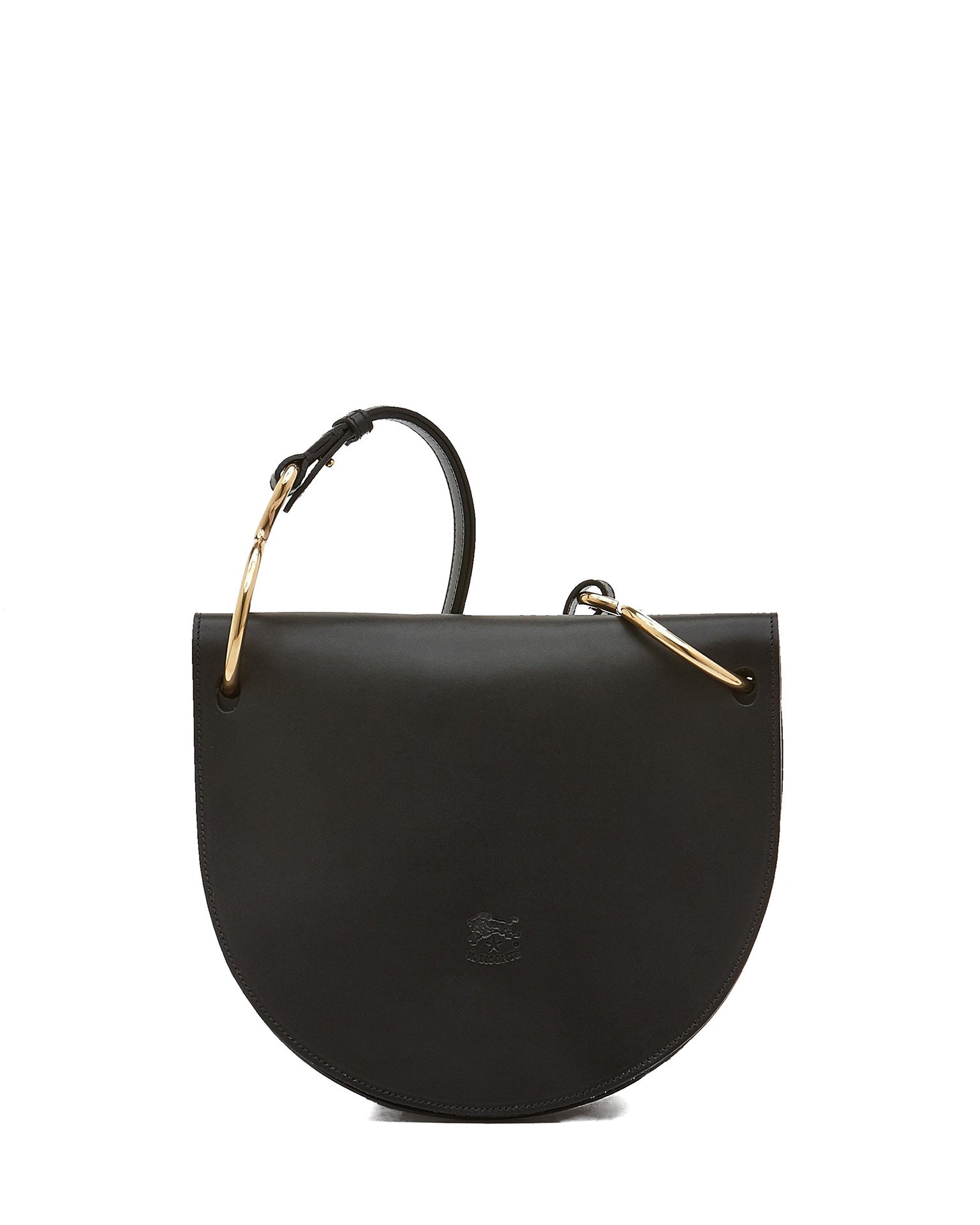 IL BISONTE Consuelo Crossbody in Nero w/ Gold Ester Hardware