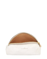 IL BISONTE Small Bigallo Case in Silver w/ Brass Hardware