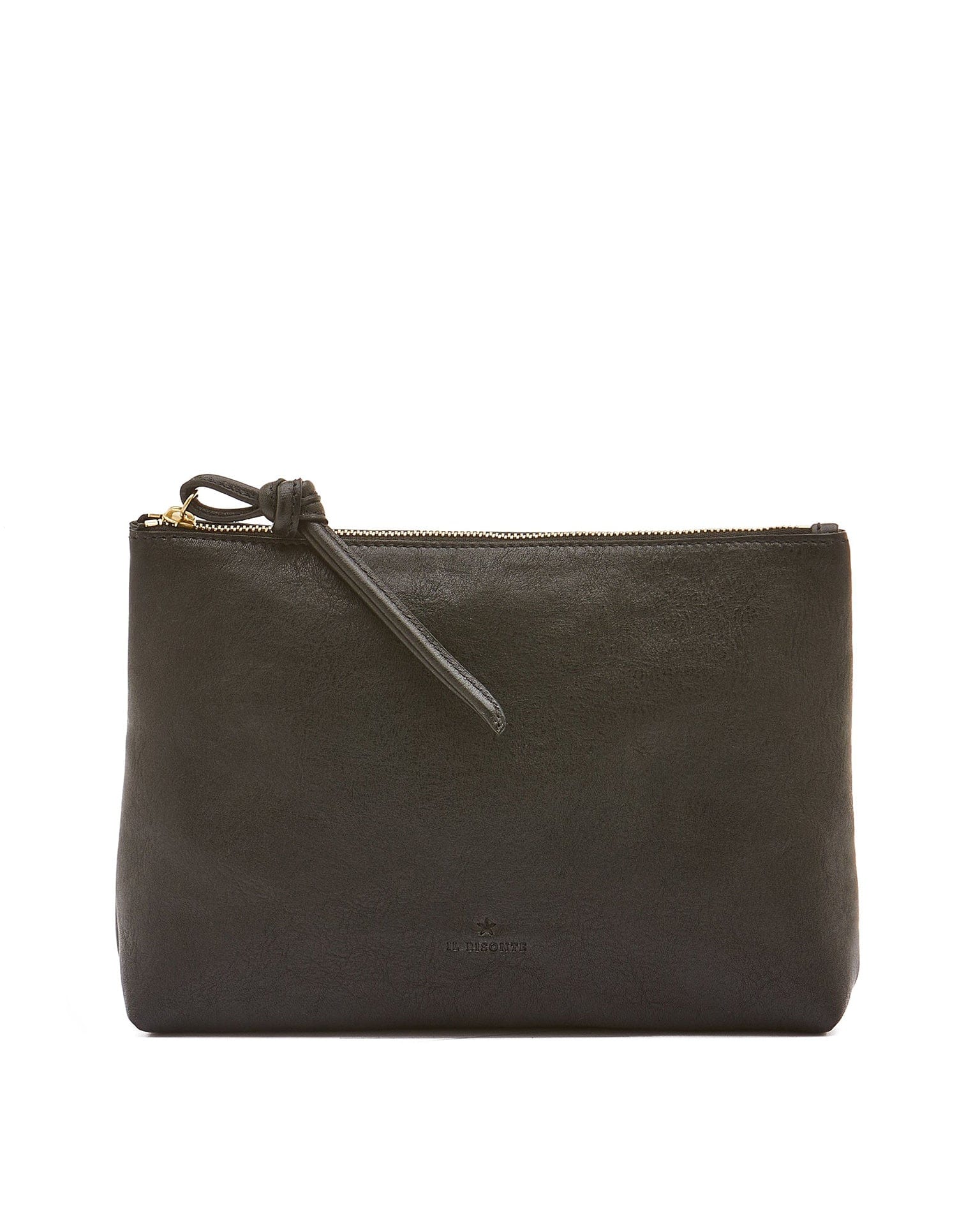 IL BISONTE Snodo Case in Nero w/ Brass Hardware