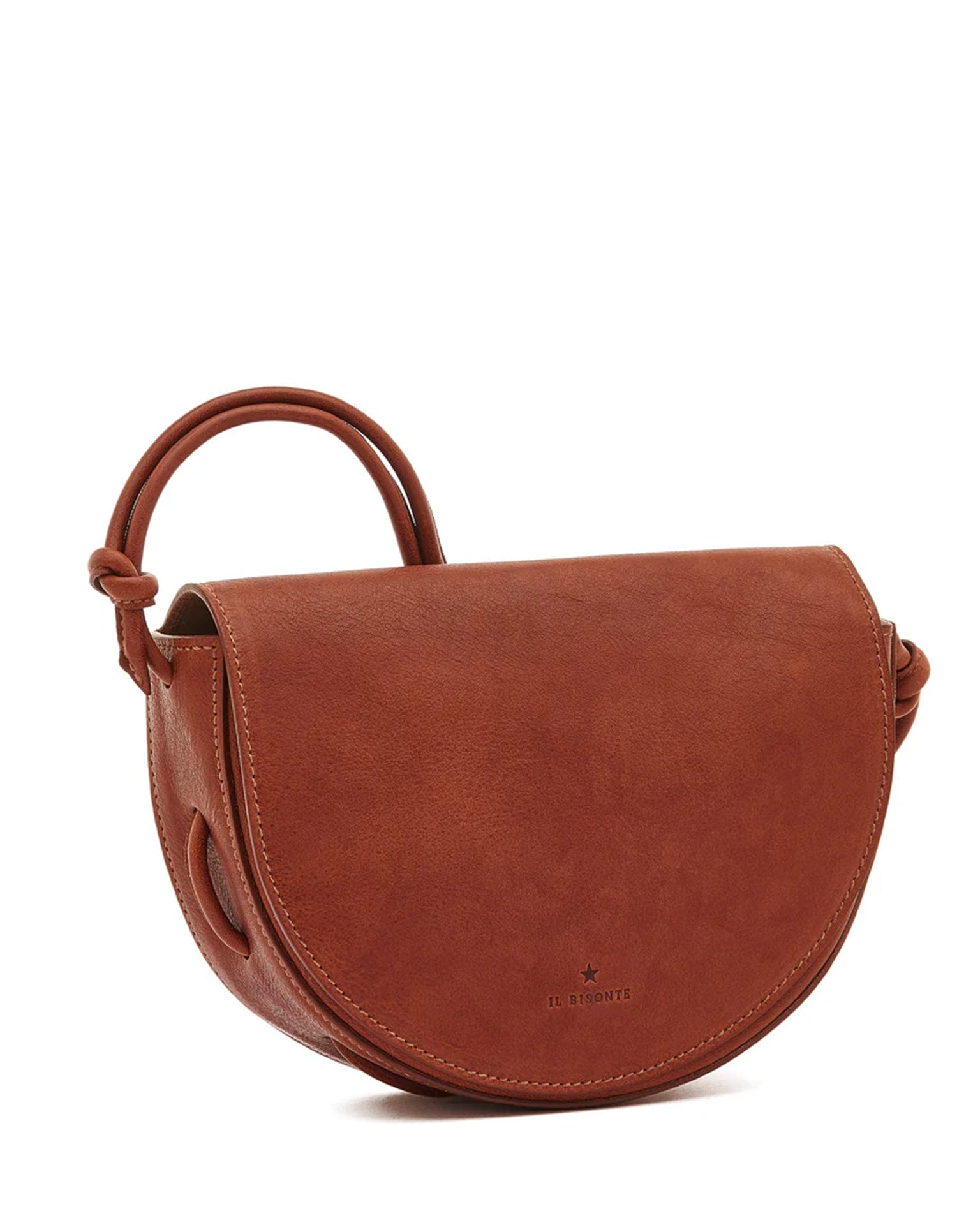 IL BISONTE Snodo Crossbody in Seppia w/ Brass Hardware