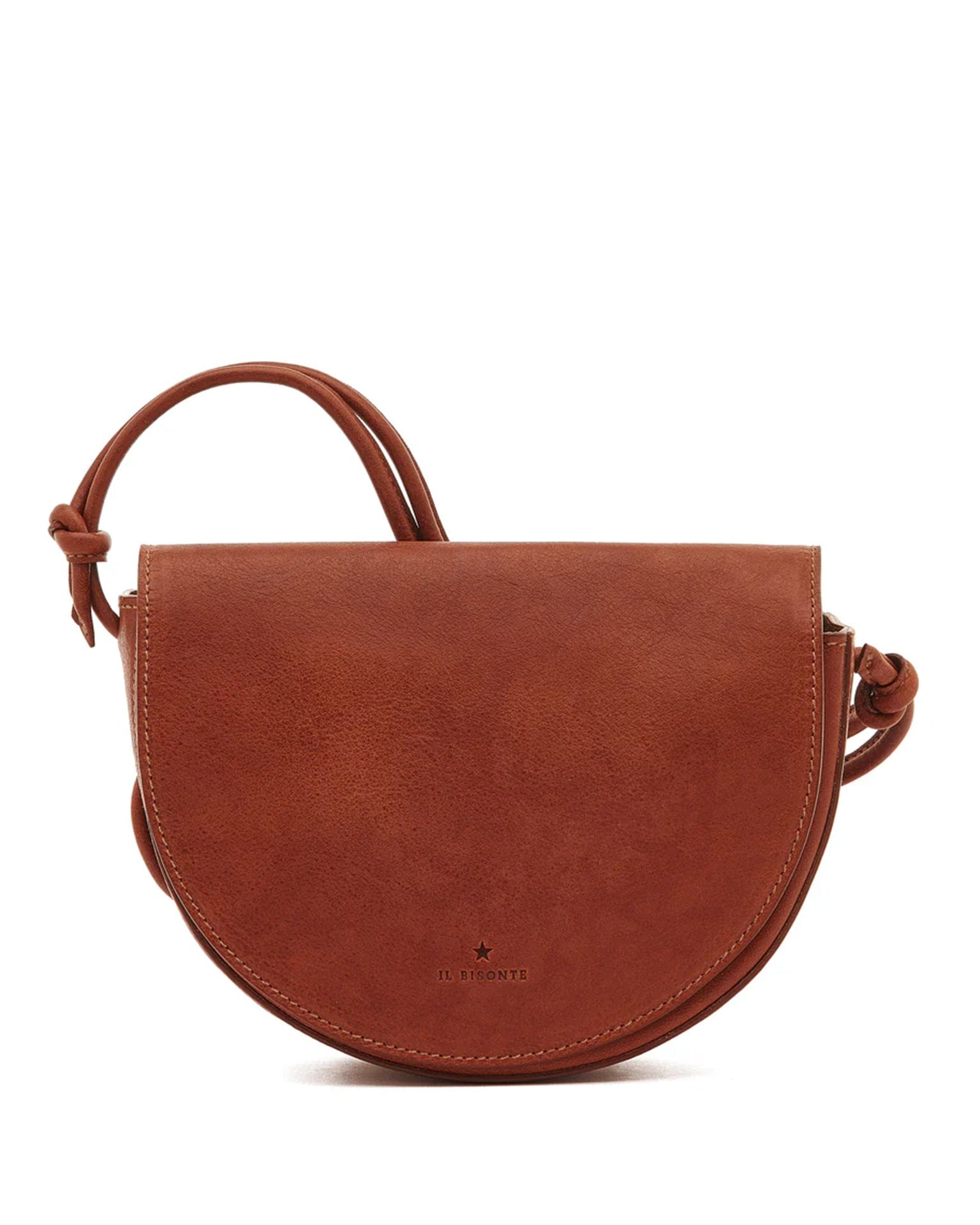 IL BISONTE Snodo Crossbody in Seppia w/ Brass Hardware
