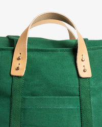 IMMODEST COTTON Jumbo Zipper Tote in Pine/Ocean