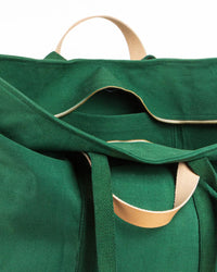 IMMODEST COTTON Jumbo Zipper Tote in Pine/Ocean