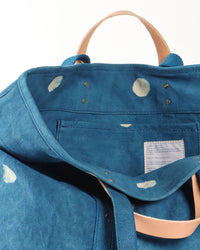IMMODEST COTTON Large East West Tote in Light Indigo Moon
