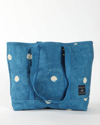 IMMODEST COTTON Small East West Tote in Light Indigo Moon