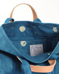 IMMODEST COTTON Small East West Tote in Light Indigo Moon