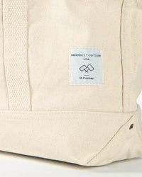 IMMODEST COTTON Small East West Tote in Natural
