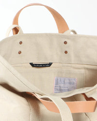 IMMODEST COTTON Small East West Tote in Natural