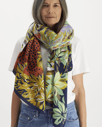 Scarf 100 Chatou in white - Bliss Boutiques