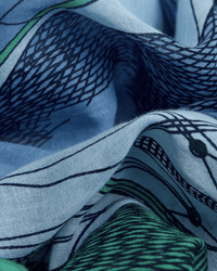 Inoui Editions Scarf / Etole 100 Des Rives et Des Reves in Green 2 - Bliss Boutiques