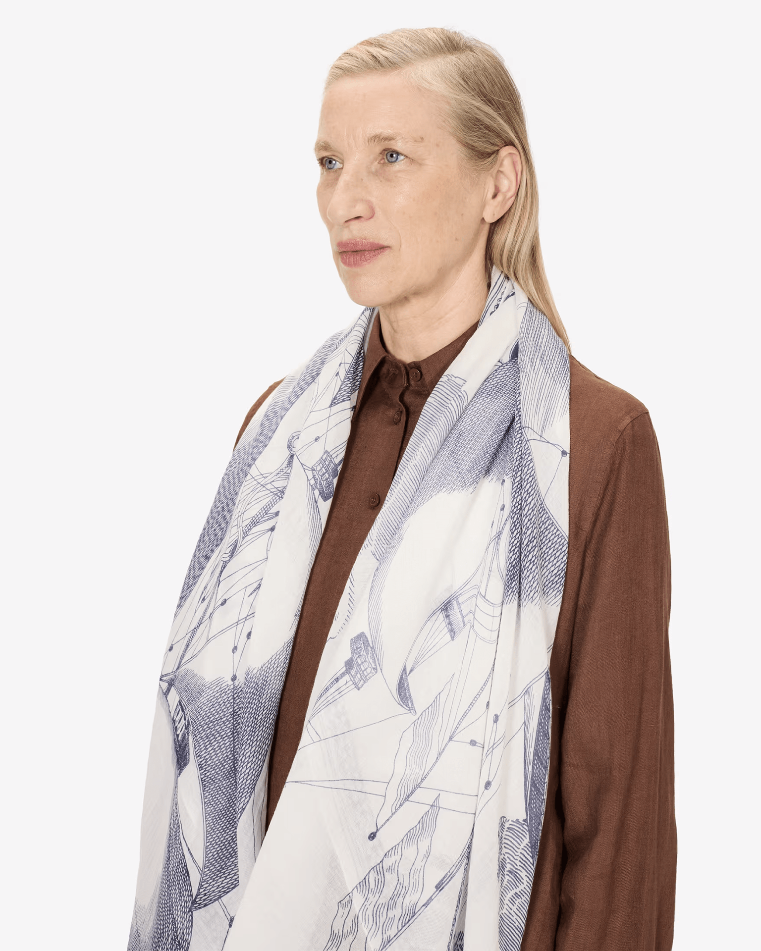 Inoui Editions Scarf / Etole 100 Des Rives et Des Reves in White