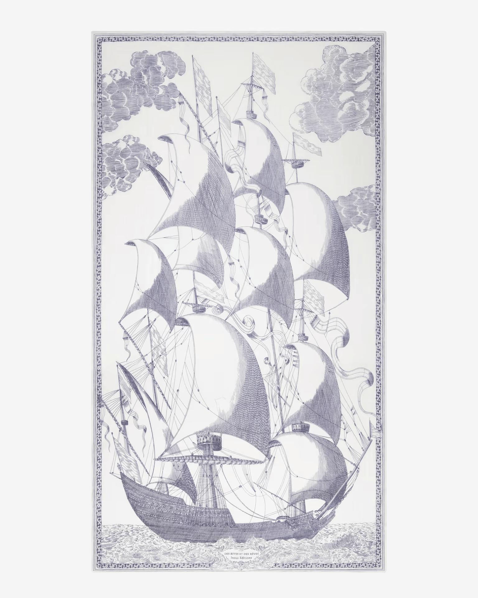 Inoui Editions Scarf / Etole 100 Des Rives et Des Reves in White