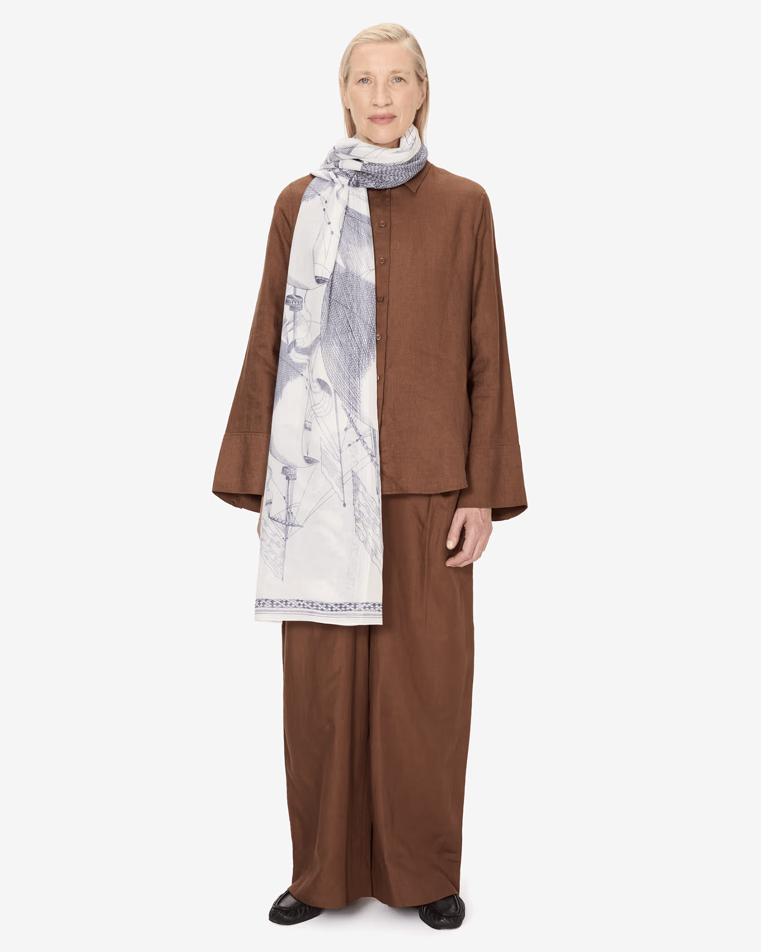 Inoui Editions Scarf / Etole 100 Des Rives et Des Reves in White