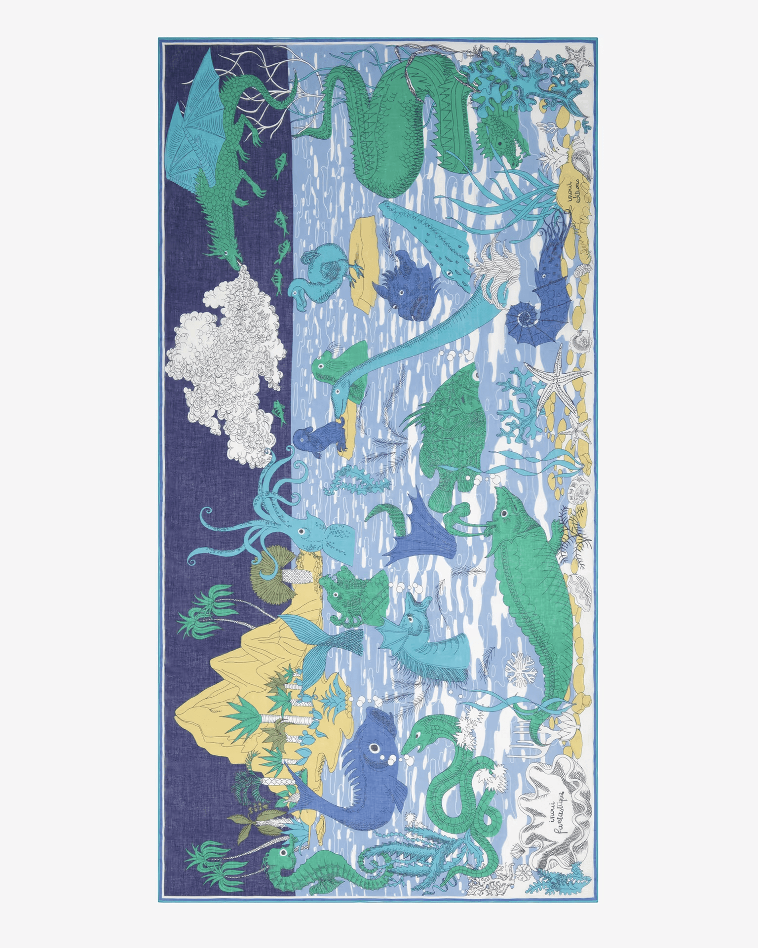 Inoui Editions Scarf / Etole 100 Fantastique in Emerald