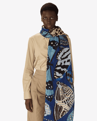 Inoui Editions Scarf / Etole 100 Papillons in in Navy 3 - Bliss Boutiques