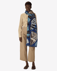 Inoui Editions Scarf / Etole 100 Papillons in in Navy 1 - Bliss Boutiques