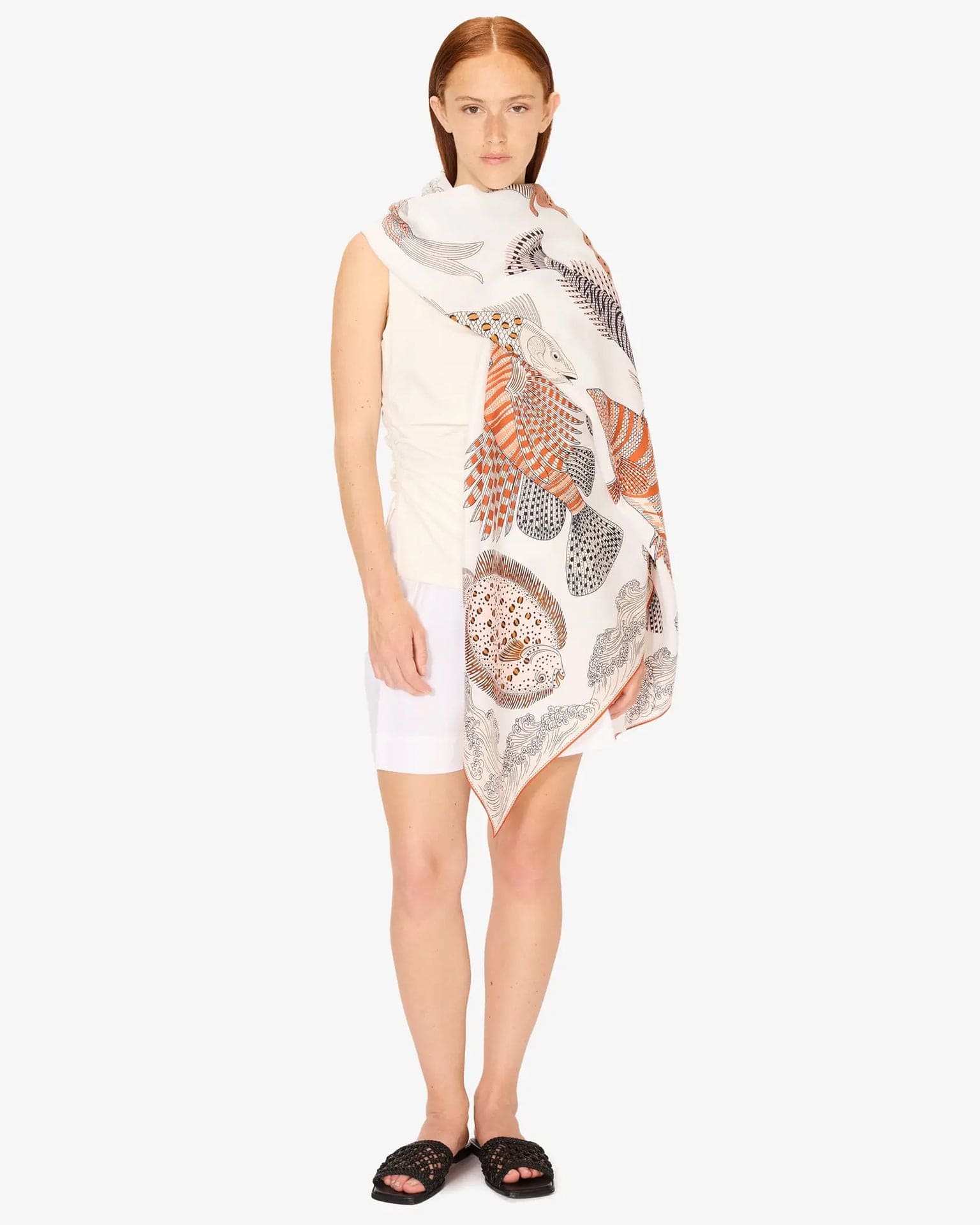 Inoui Editions Scarf / Etole 100 Poseidon in Natural