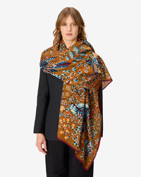 Inoui Editions Scarf / Etole 100 Rene Perrot in Brown 1 - Bliss Boutiques