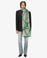 Inoui Editions Accessories Green Scarf / Etole 100 Turgot in Green