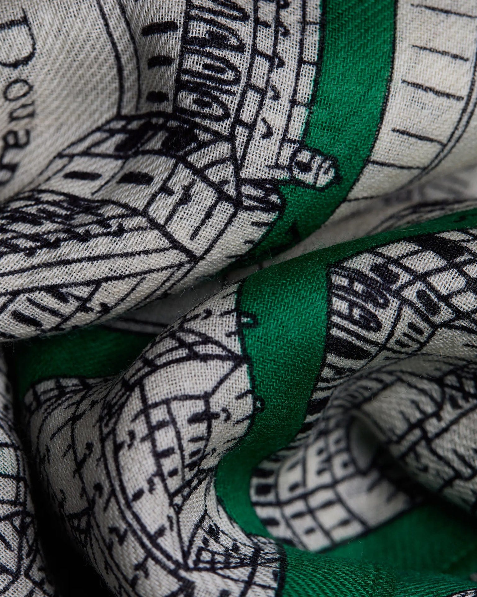 Inoui Editions Scarf / Etole 100 Turgot in Green