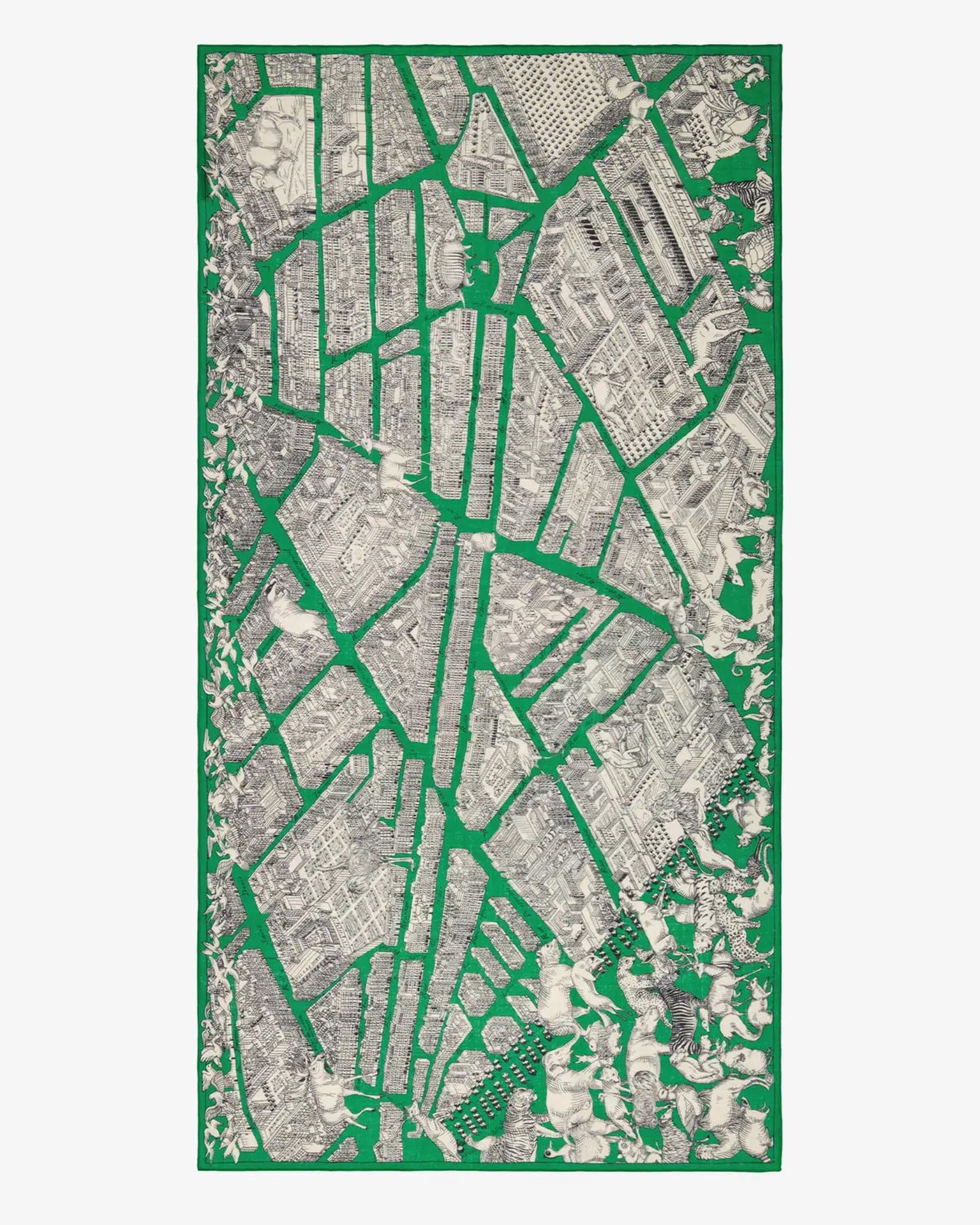 Inoui Editions Scarf / Etole 100 Turgot in Green