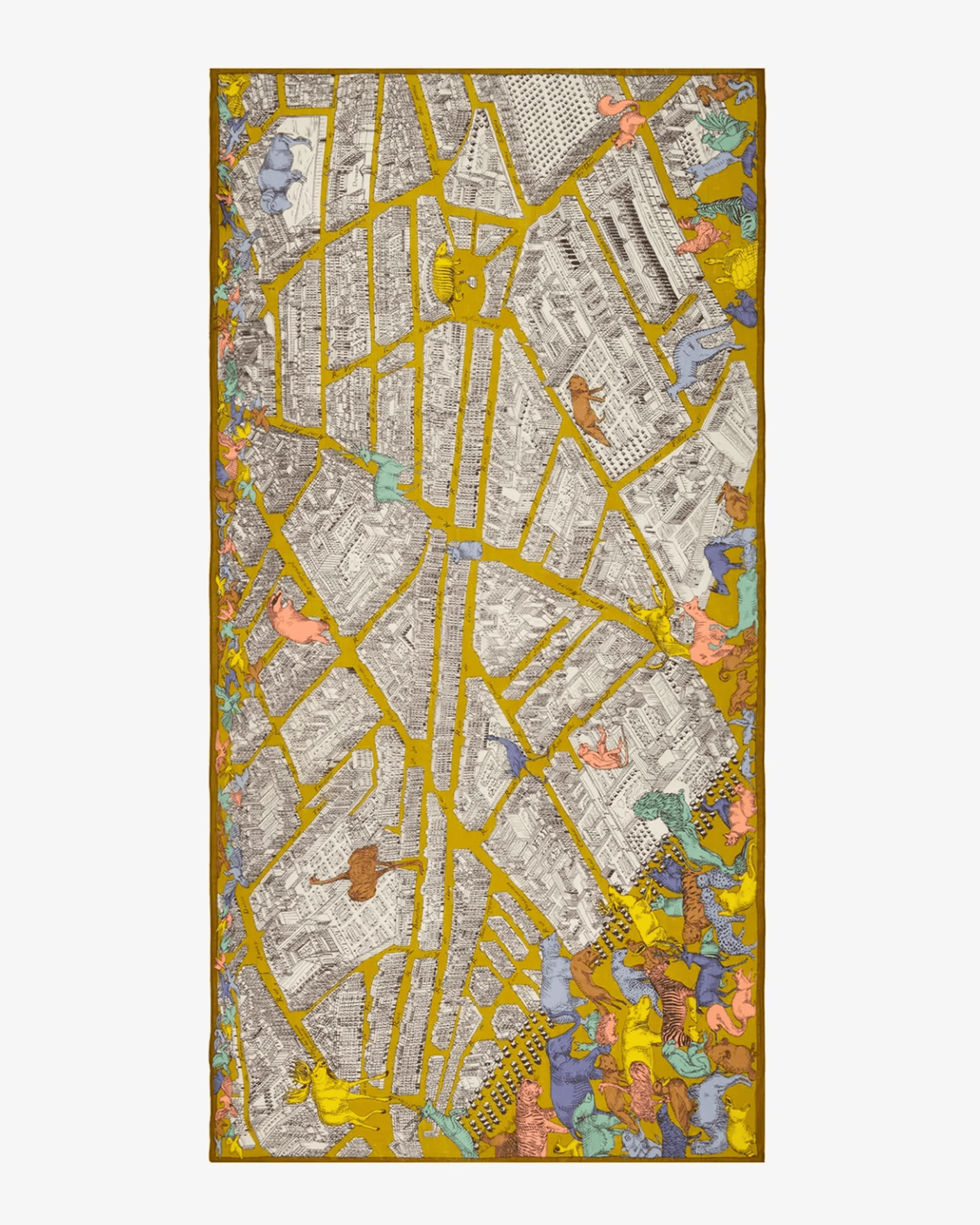 Inoui Editions Accessories Yellow Scarf / Etole 100 Turgot in Yellow