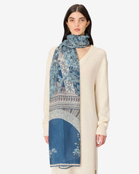 Inoui Editions Scarf / Etole 80 1889 in Blue 1 - Bliss Boutiques