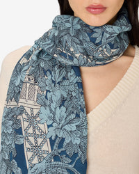 Inoui Editions Scarf / Etole 80 1889 in Blue 3 - Bliss Boutiques