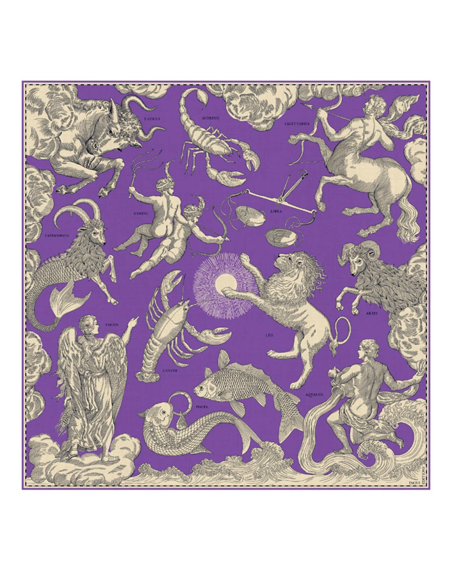Inoui Editions Square / Carre 100 Astrologie in Purple