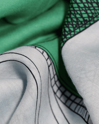 Inoui Editions Square / Carre 130 Des Rives et Des Reves in Green 4 - Bliss Boutiques