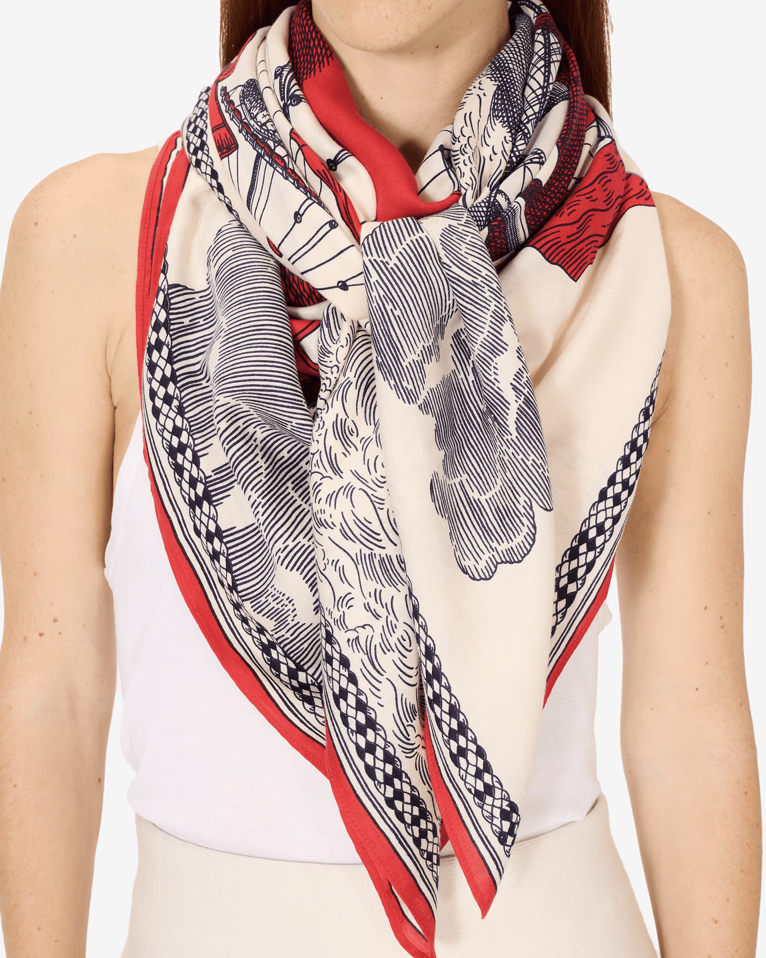 Inoui Editions Square / Carre 130 Des Rives et Des Reves in Red