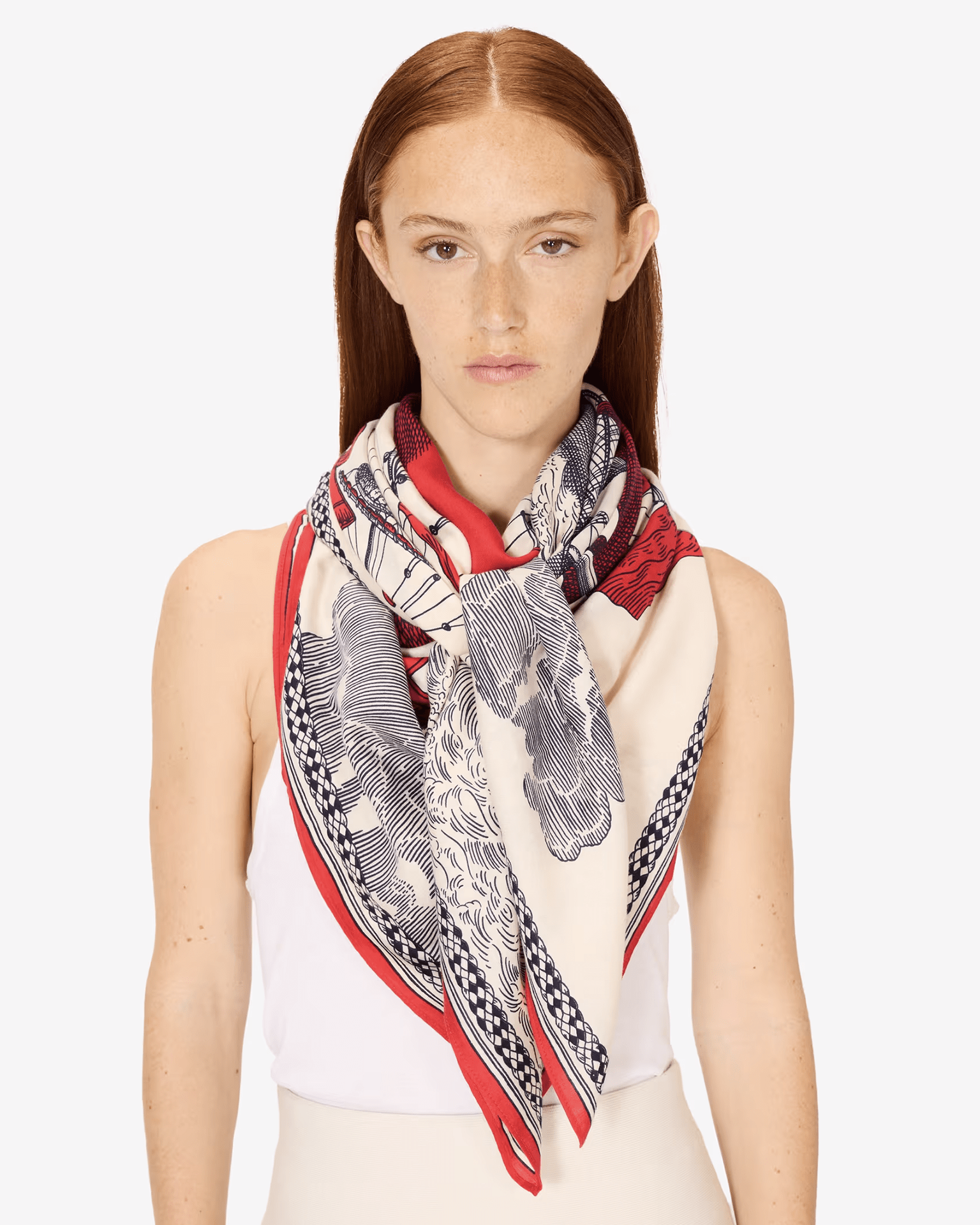 Inoui Editions Square / Carre 130 Des Rives et Des Reves in Red