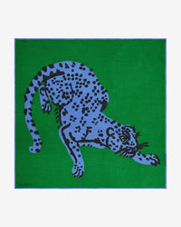 Inoui Editions Accessories Green Square / Carre 130 Feline in Green