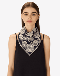 Inoui Editions Square / Carre 65 Octopus in Navy 1 - Bliss Boutiques