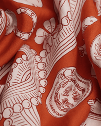 Inoui Editions Square / Carre 65 Octopus in Red 4 - Bliss Boutiques