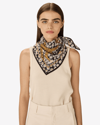 Inoui Editions Square / Carre 65 Pampa Scarf in Black 2 - Bliss Boutiques