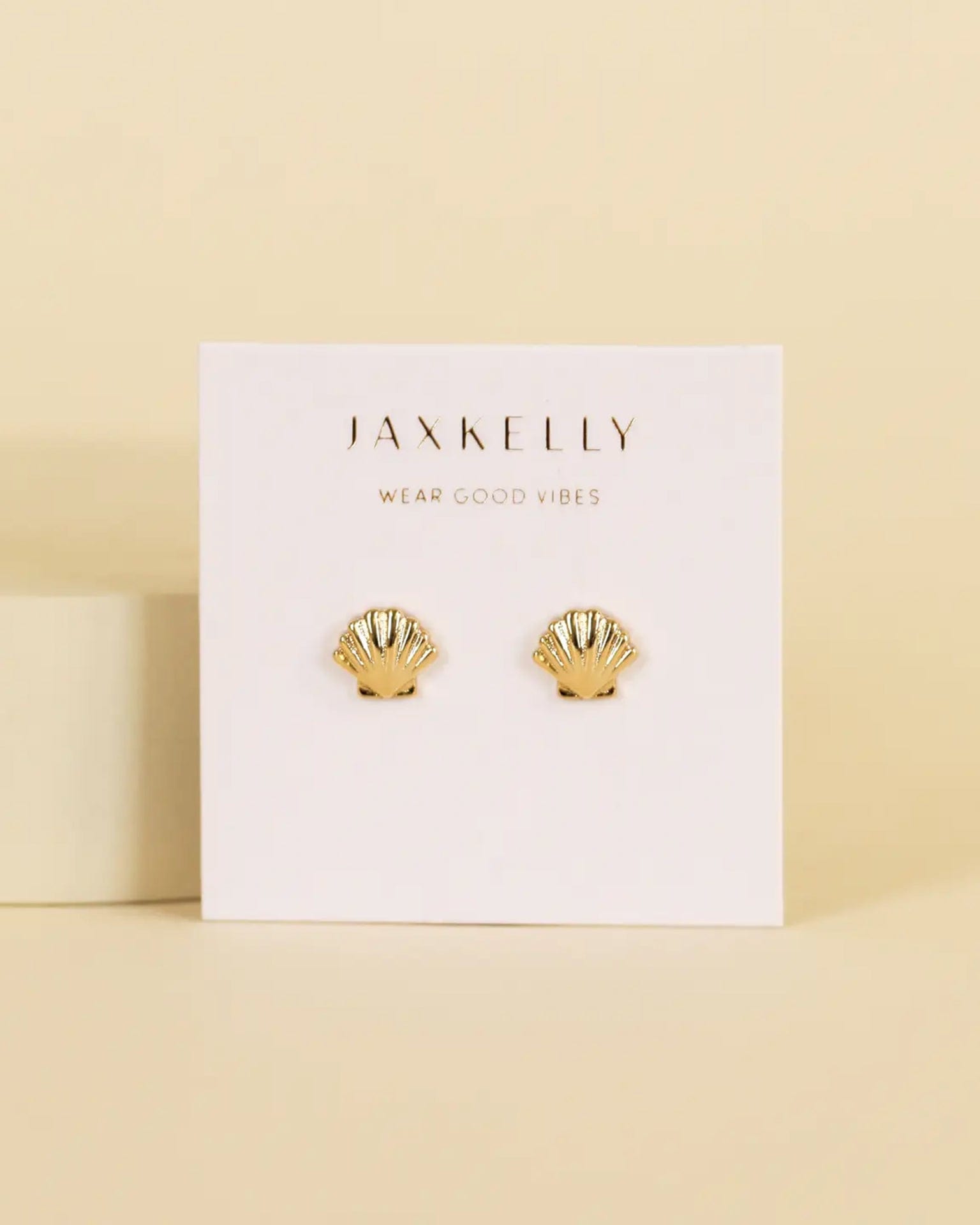 JaxKelly Seashell - Gold Earrings