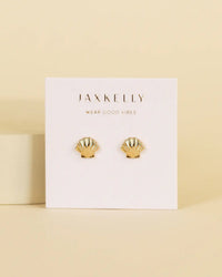 JaxKelly Seashell - Gold Earrings
