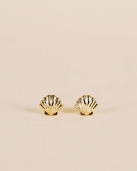 JaxKelly Seashell - Gold Earrings