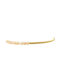 Karen Lazar Design Jewelry 2MM Sig Bracelet with Nude Moonstone & Yellow Gold